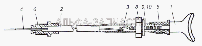 5320-1108120-99 Тяга ручного управления подачей топлива  